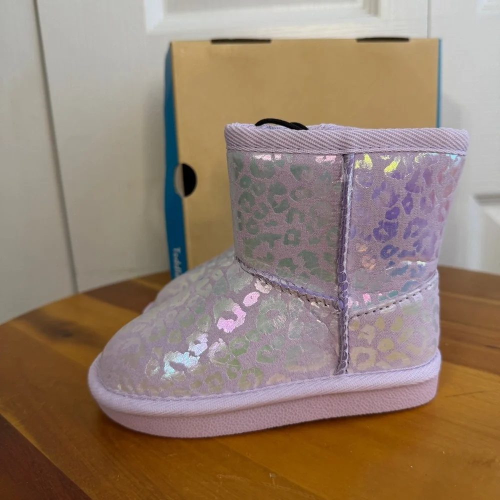 Thereabouts Lil Emery pink cheetah boots‎ girls size 7M